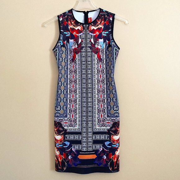 Clover Canyon Irish Box Neoprene Scuba Dress S Bodycon Stretch Party Going Out - Picture 4 of 11